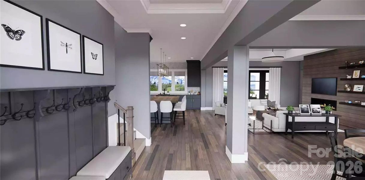 Furnished interior view inside a new home in , Denver (Image 25).