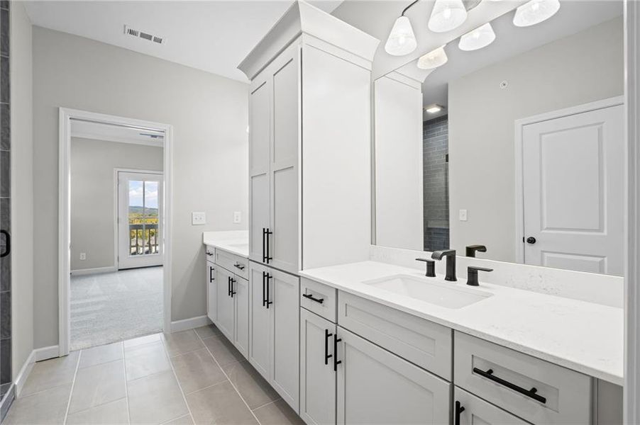 Furnished interior view inside a new home in The Village at River Green, Canton (Image 9).