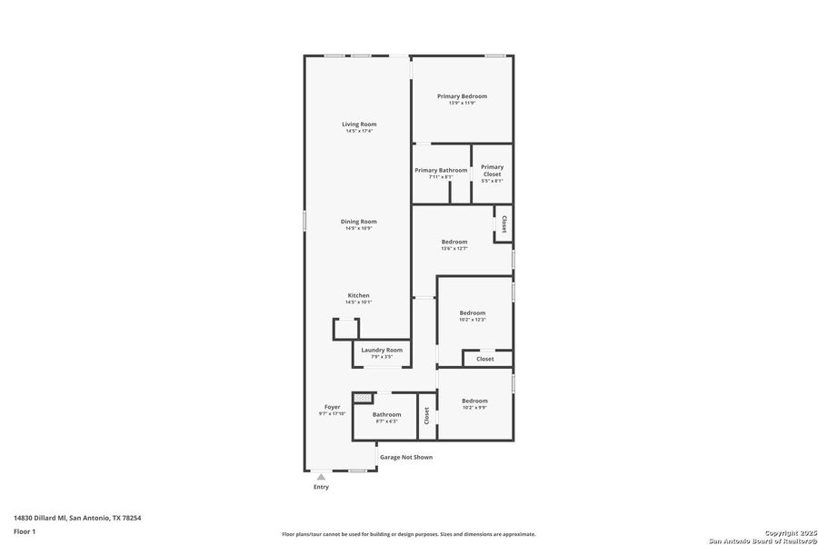 2D floor plan layout of this home in Waterwheel: Cottage Collection, San Antonio, TX (Image 3).