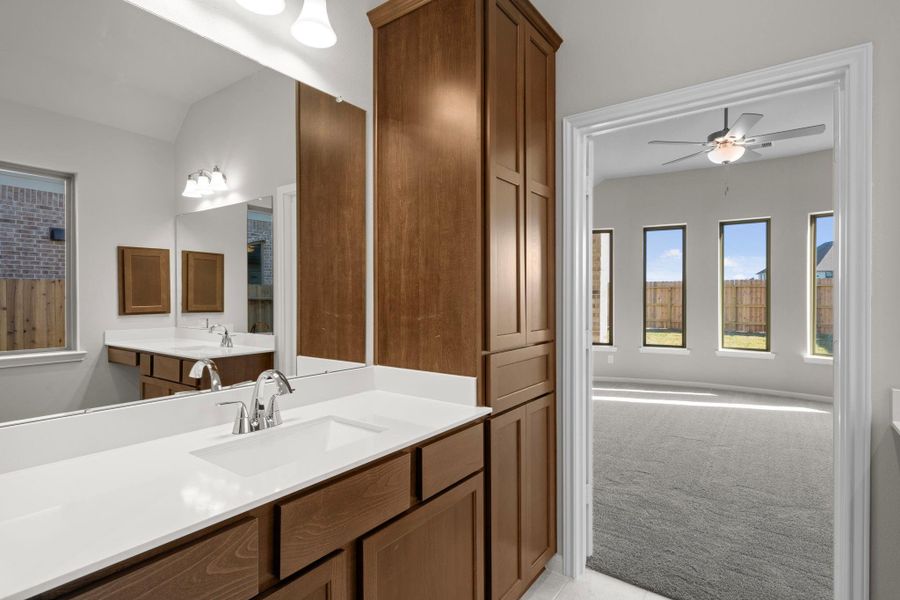 Furnished interior view inside a new home in The Meadows at Imperial Oaks 60', Conroe (Image 13).