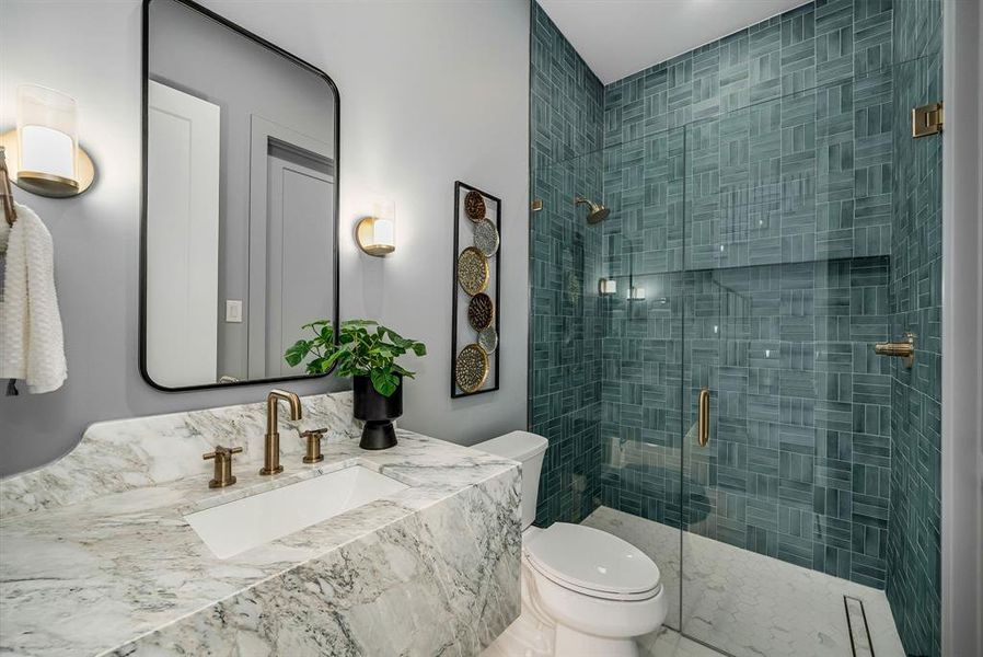 Furnished interior view inside a new home in , Dallas (Image 28).