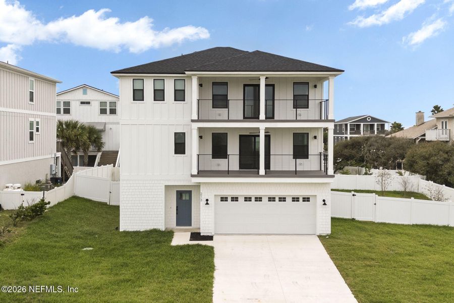Front exterior of a new home in , St. Augustine, FL, highlighting curb appeal (Image 2). Front exterior of a new home in , St. Augustine, FL, highlighting curb appeal (Image 2).