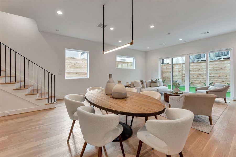 Furnished interior view inside a new home in , Houston (Image 8). Furnished interior view inside a new home in , Houston (Image 8).