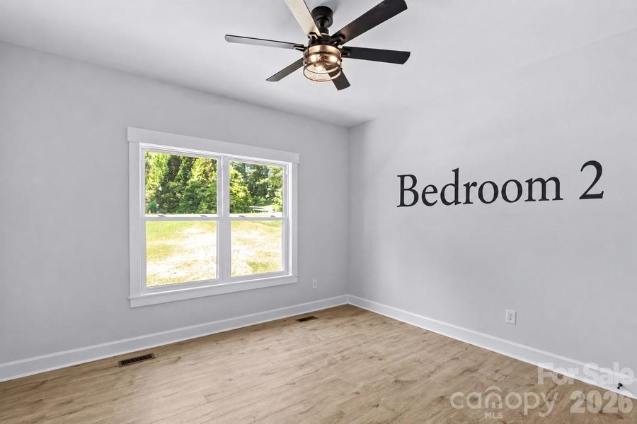 Bedroom 2. (All beds great size with nice size closets.)