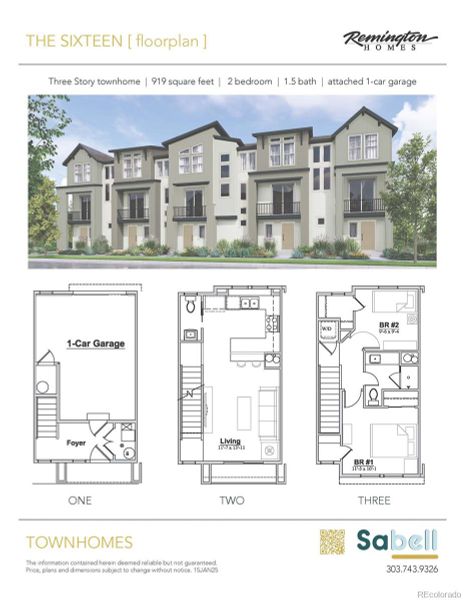 2D floor plan layout of this home in Sabel, Arvada, CO (Image 3).