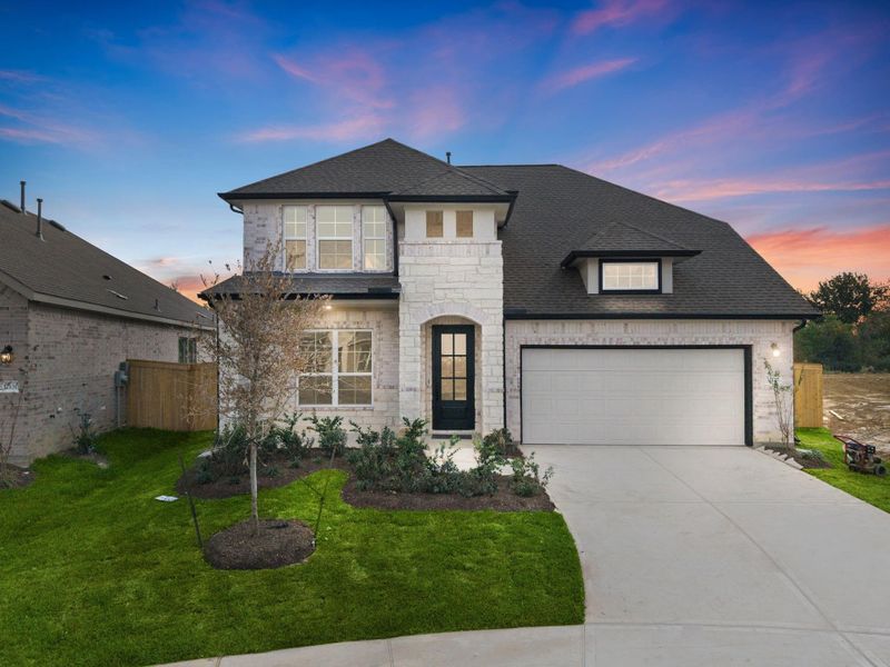 Front exterior of a new home in Dellrose, Hockley, TX, highlighting curb appeal (Image 2). Front exterior of a new home in Dellrose, Hockley, TX, highlighting curb appeal (Image 2).