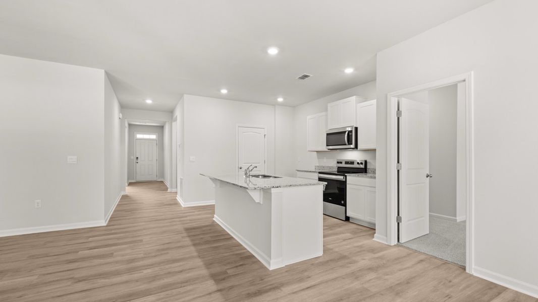 Representative furnished interior of a home built from the Aria by D.R. Horton in Oakleigh Glen, Dallas (Image 8).