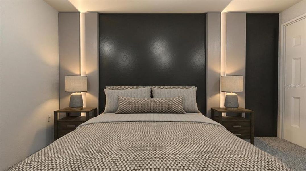 Furnished interior view inside a new home in Solara Resort, Kissimmee (Image 5).