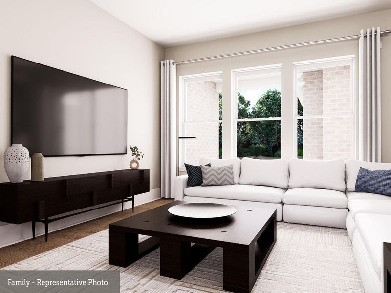 Furnished interior view inside a new home in Easthaven at Bridgeland Central - Horizon Collection, Cypress (Image 8).