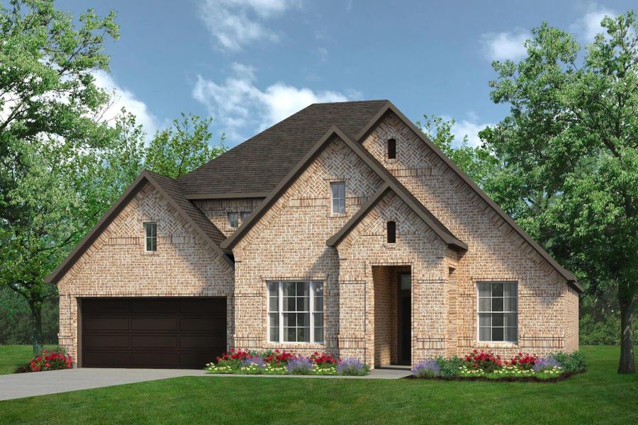 Elevation C | Concept 2434 at Coyote Crossing in Godley, TX by Landsea Homes