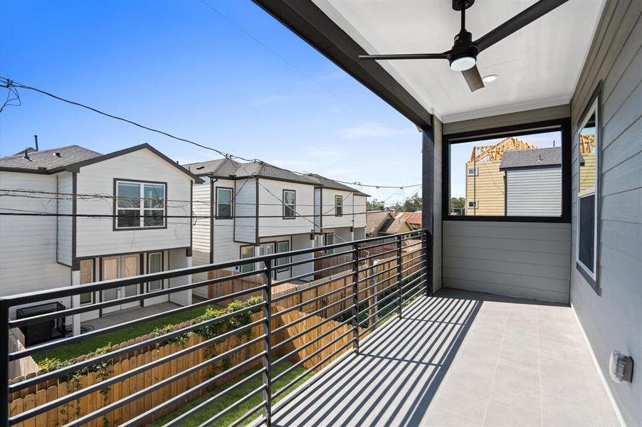 Balcony view in master bedroom