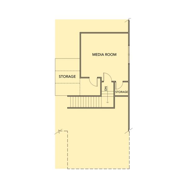 2D floor plan layout for the Ashford by Kerley Family Homes in Pevensie Manor, Powder Springs, GA (Image 5).