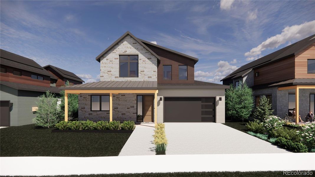 The Larkspur in Exterior Color Palette 4, offering a soft, refined color story with elevated curb appeal. The Larkspur in Exterior Color Palette 4, offering a soft, refined color story with elevated curb appeal.