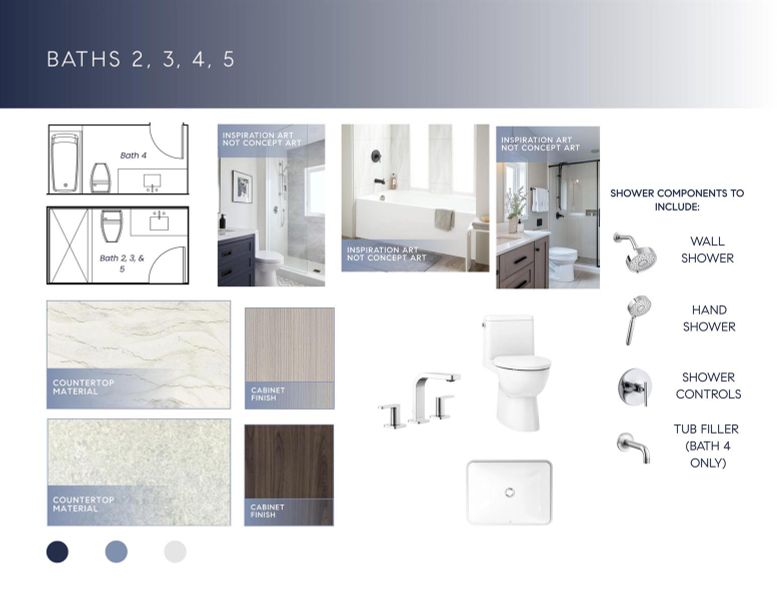 Baths 2, 3, 4, 5 Baths 2, 3, 4, 5