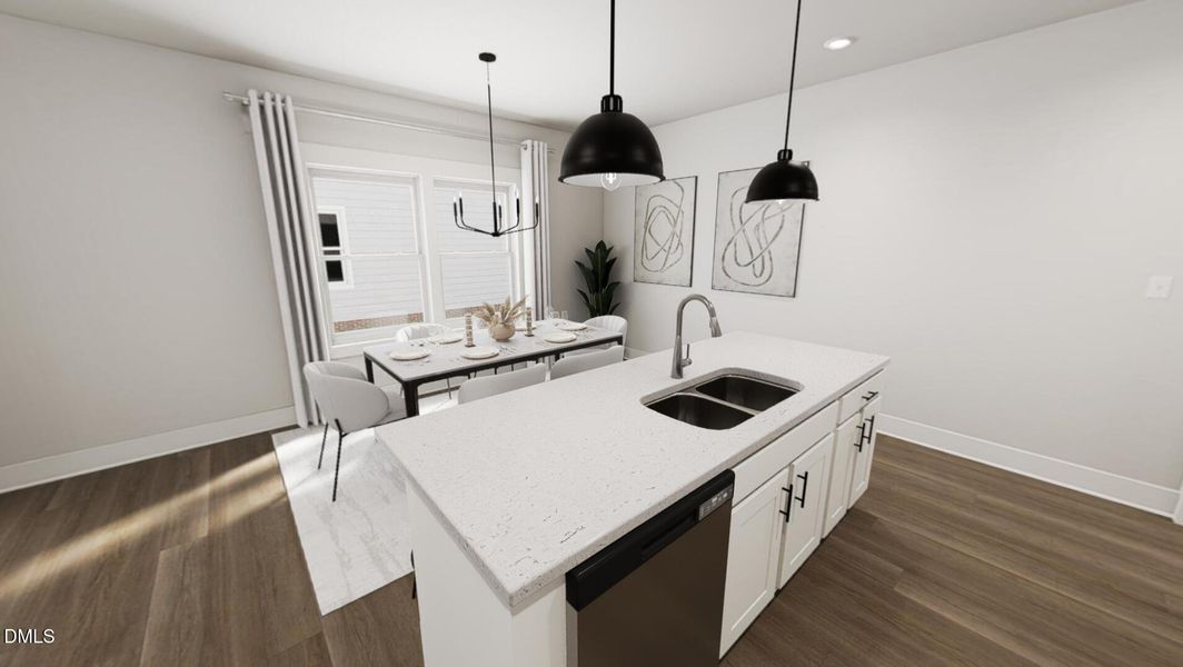 Kitchen View - Yin & Yang Interior