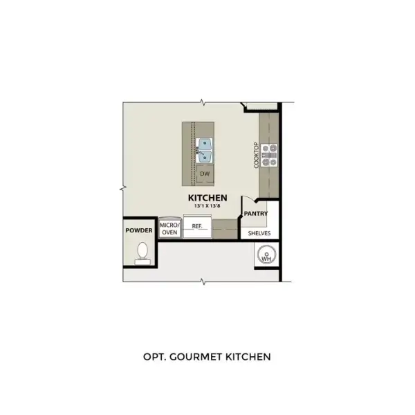 2D floor plan layout of this home in Lake Park Villas, Wylie, TX (Image 5).