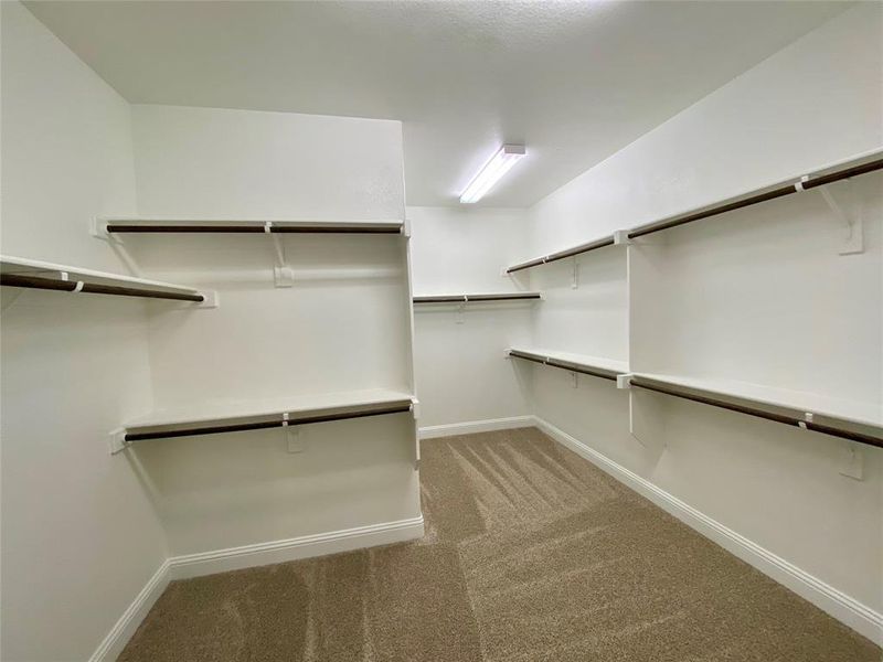 Spacious master closet