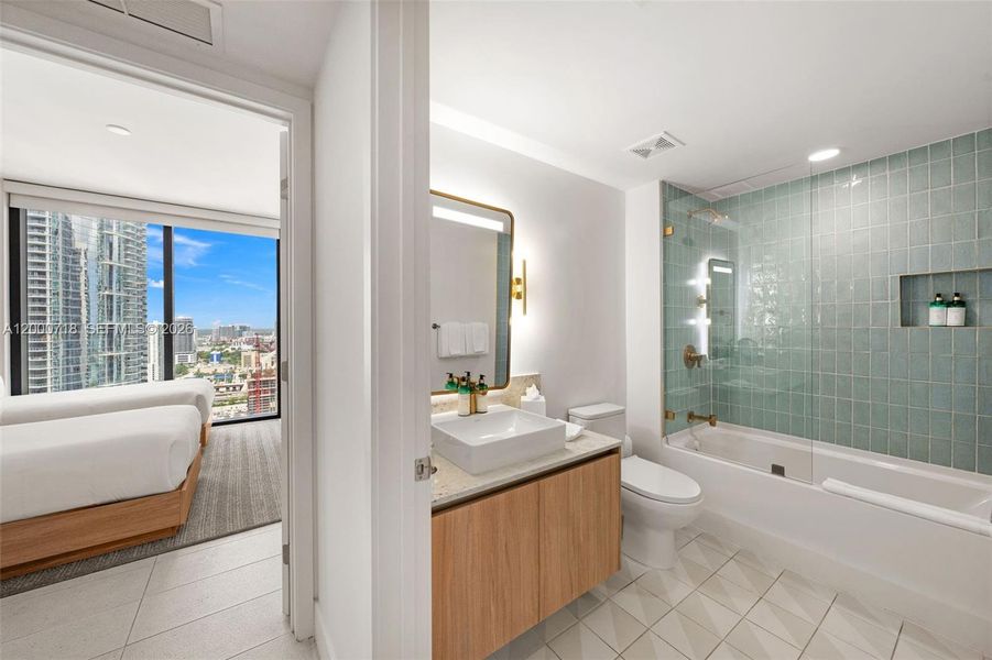 Furnished interior view inside a new home in , Miami (Image 11). Furnished interior view inside a new home in , Miami (Image 11).