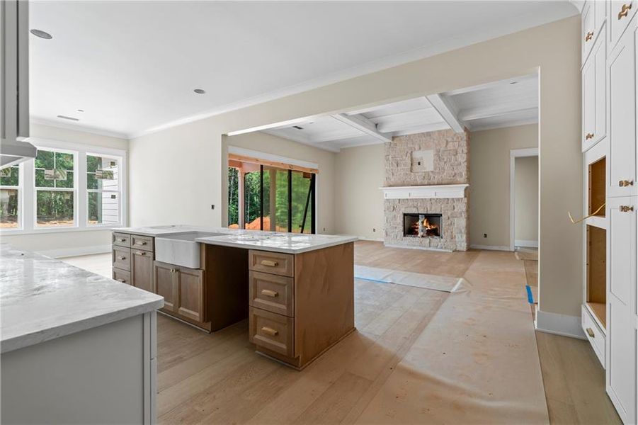 Furnished interior view inside a new home in , Bishop (Image 13).
