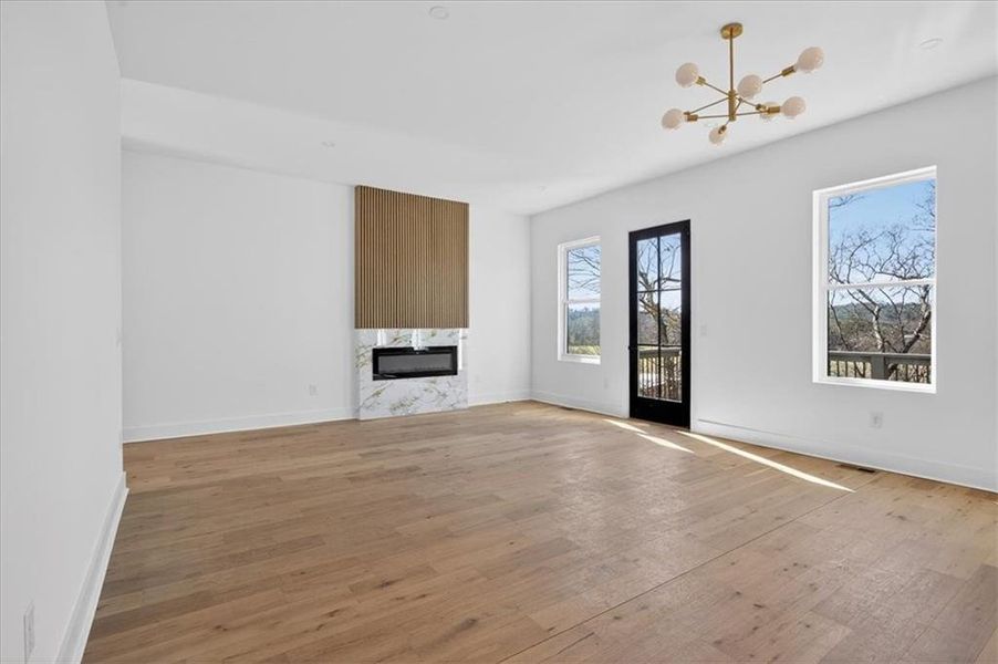 Spacious, unfurnished interior of a new home in , Canton (Image 34).