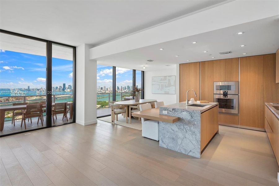 Furnished interior view inside a new home in , Miami Beach (Image 10). Furnished interior view inside a new home in , Miami Beach (Image 10).