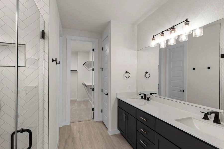 Furnished interior view inside a new home in Lariat, Liberty Hill (Image 8).