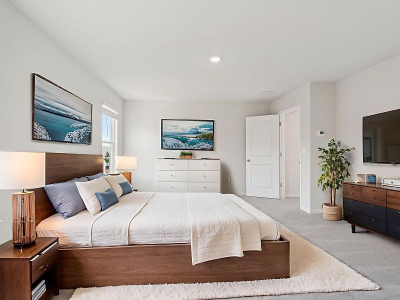 Furnished interior view inside a new home in Harmony Manor, Fairburn (Image 8).