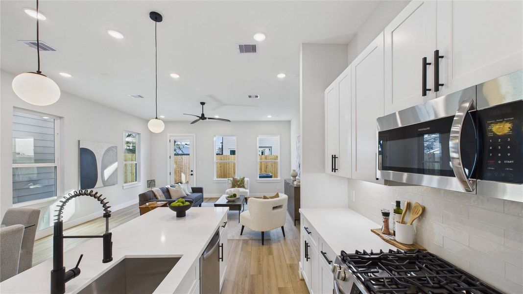 Furnished interior view inside a new home in , Houston (Image 10).