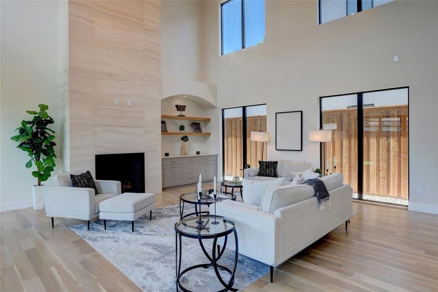 Furnished interior view inside a new home in , Dallas (Image 17). Furnished interior view inside a new home in , Dallas (Image 17).