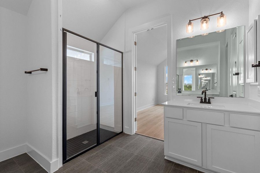 Walk-in shower in Primary Bath