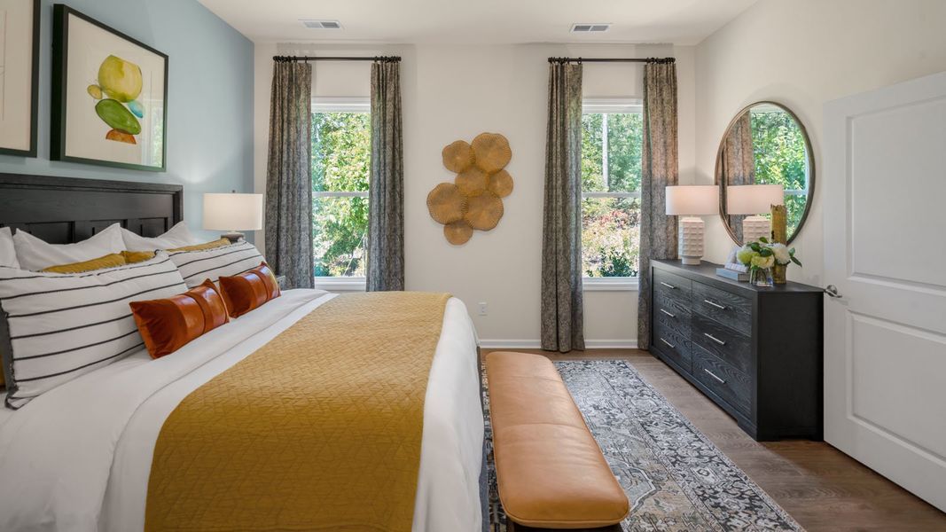 Furnished interior view inside a new home in The Villas at Kinsley, Jamestown (Image 20).