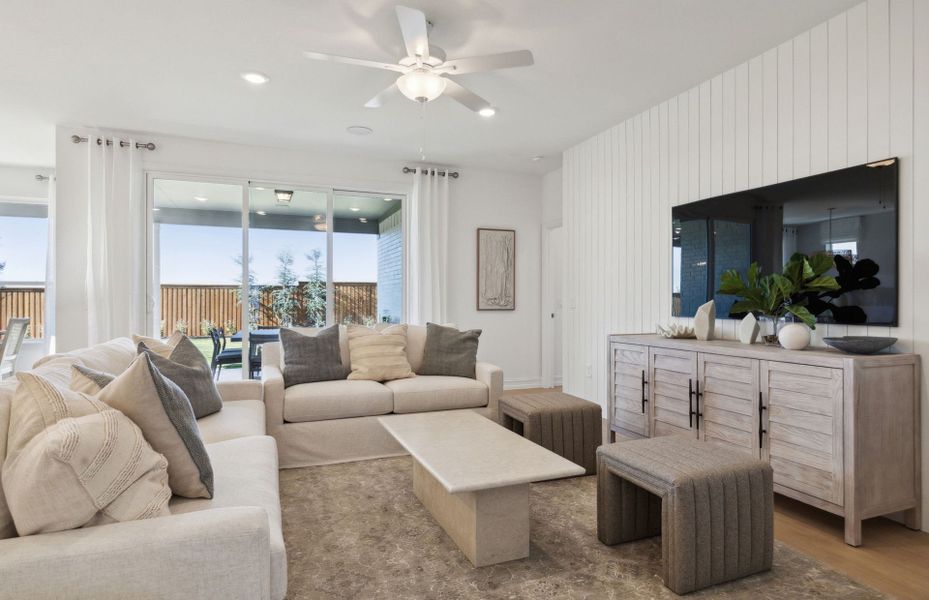 Gathering room with large windows in new home construction for Active Adults by Del Webb homebuilders Nashville Gathering room with large windows in new home construction for Active Adults by Del Webb homebuilders Nashville