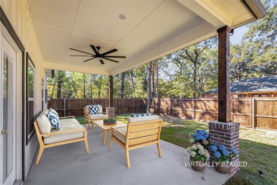 Exterior details and patio area of a home in , Trinidad (Image 3). Exterior details and patio area of a home in , Trinidad (Image 3).