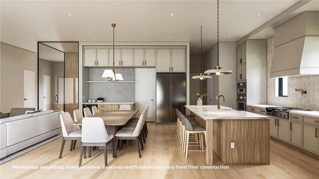 Furnished interior view inside a new home in , Winter Park (Image 8).