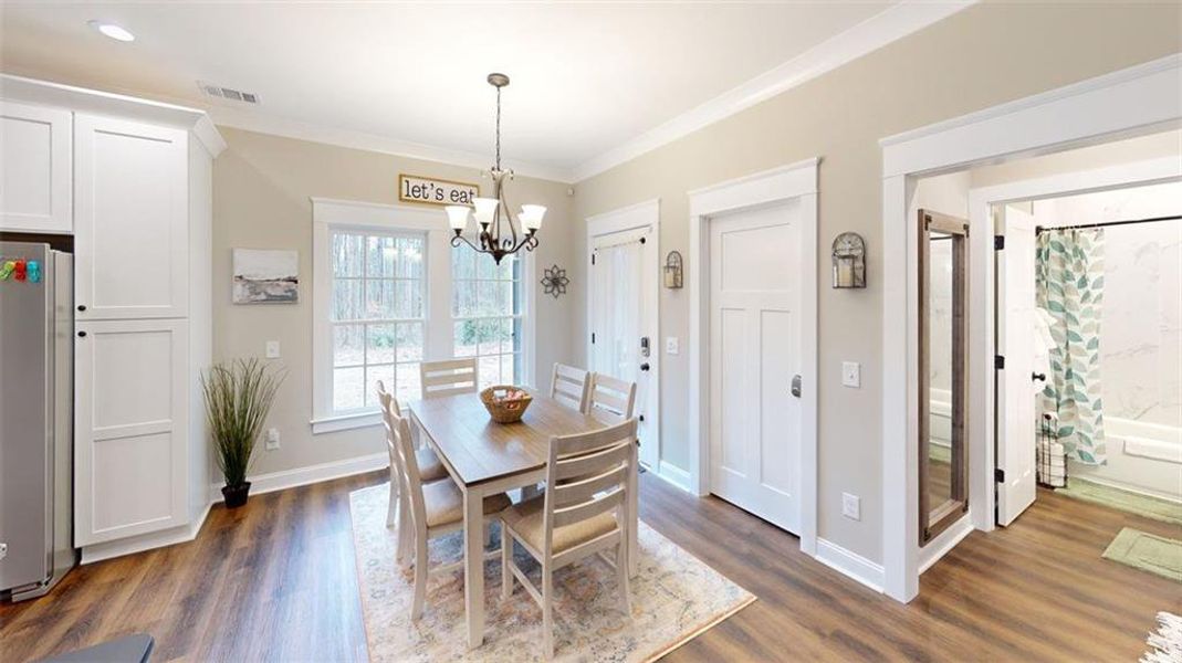 Furnished interior view inside a new home in , Cartersville (Image 8).