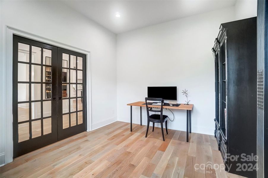 Pocket doors on the office