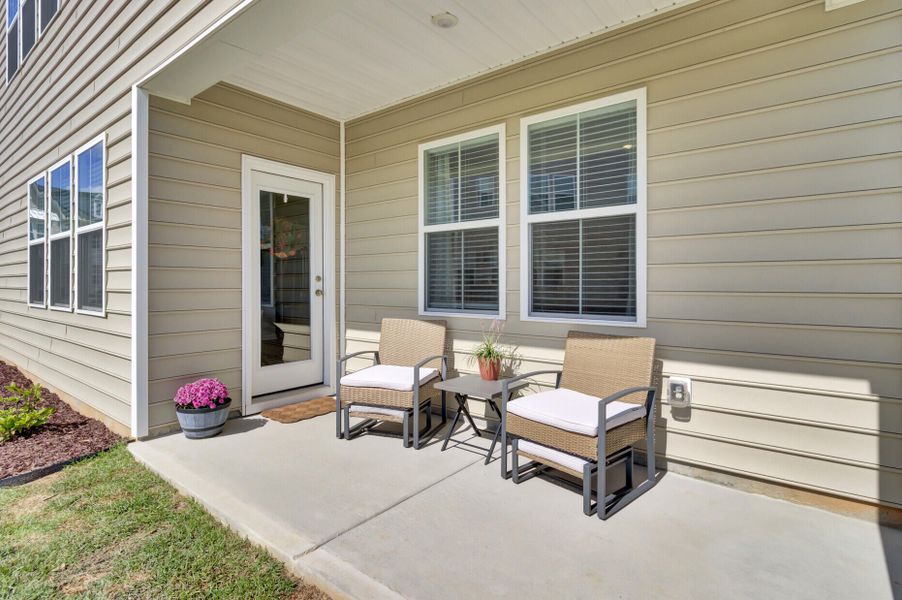Exterior details and patio area of a home in , Summerville (Image 24).