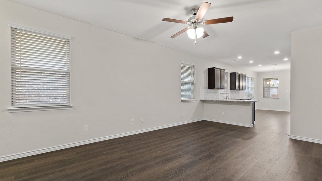 Representative unfurnished interior of a home built from the Woodstock by D.R. Horton in Magnolia at Legacy Hills, Celina (Image 5).