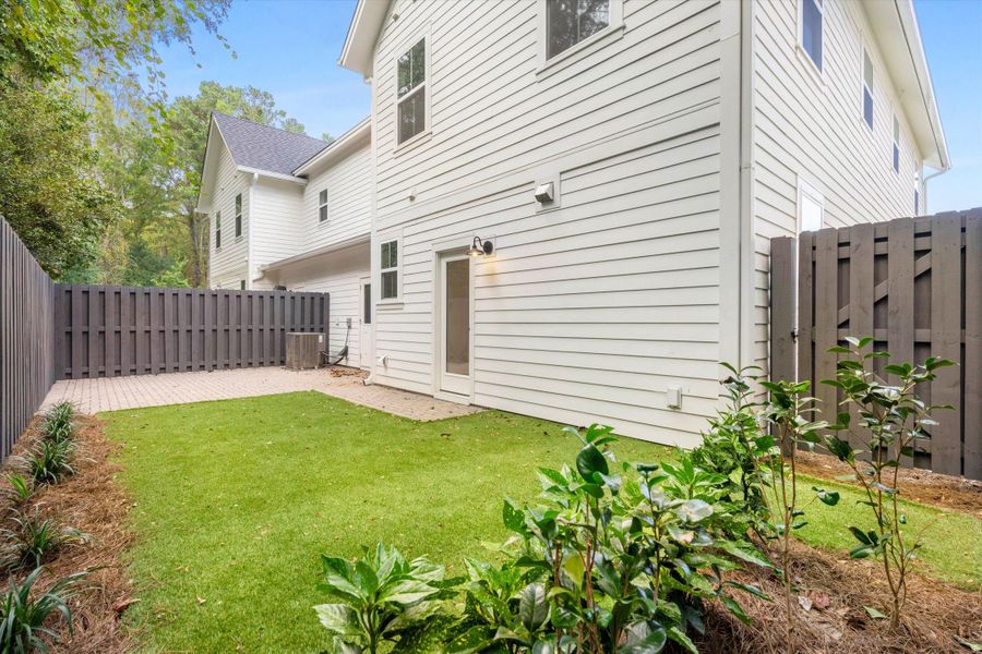 Exterior details and patio area of a home in Hayes Park, Johns Island (Image 24).