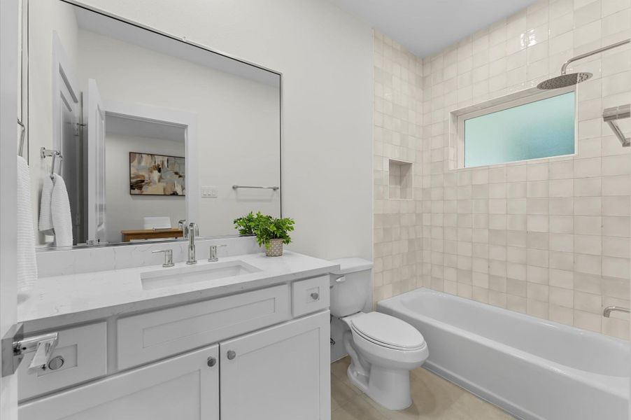 Furnished interior view inside a new home in , Houston (Image 32).