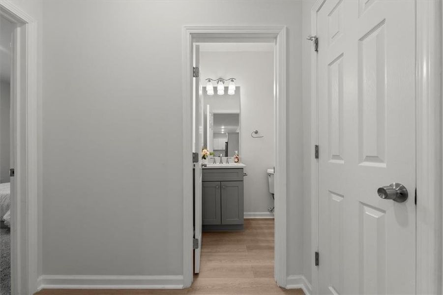 Furnished interior view inside a new home in , Hampton (Image 11).