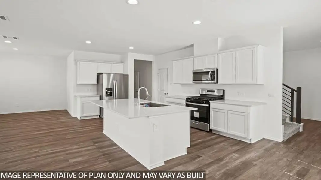 Furnished interior view inside a new home in Cypress Green, Tomball (Image 3).