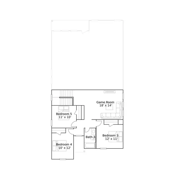 2D floor plan layout of this home in Samara, League City, TX (Image 3). 2D floor plan layout of this home in Samara, League City, TX (Image 3).