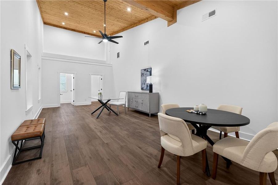Furnished interior view inside a new home in , Dahlonega (Image 50).