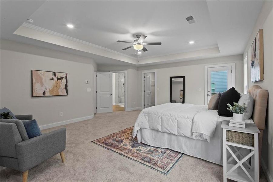 Furnished interior view inside a new home in , Dallas (Image 27).