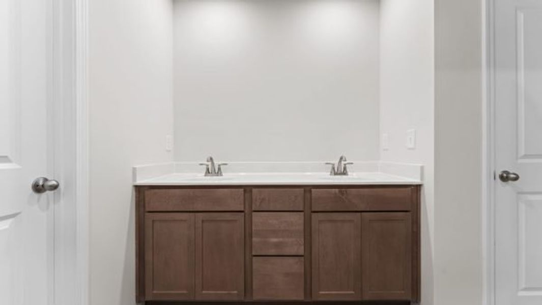 Representative furnished interior of a home built from the Turner by Piedmont Residential in Owen Preserve, Canton (Image 6).