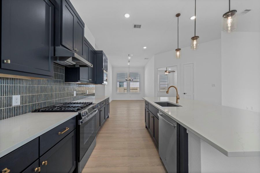 Furnished interior view inside a new home in Artavia, Conroe (Image 9).