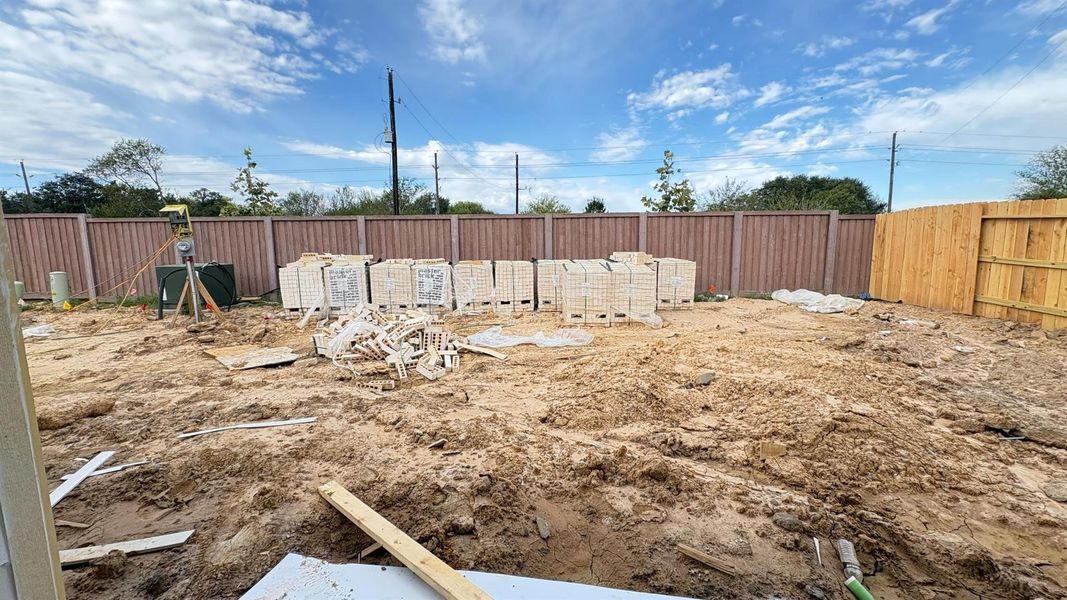 Actual progress of your home.