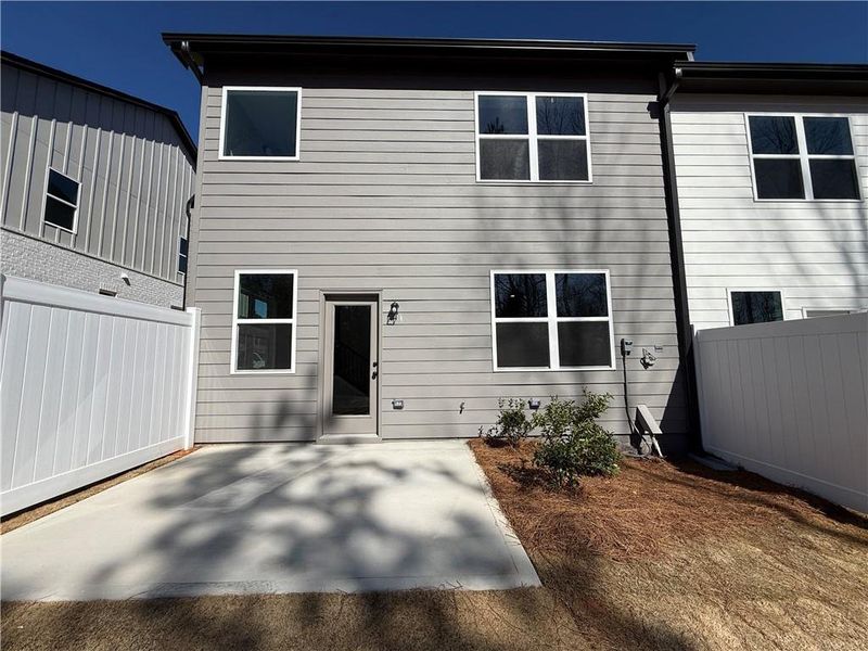 Exterior details and patio area of a home in The Towns at Auburn Station East, Auburn (Image 3).