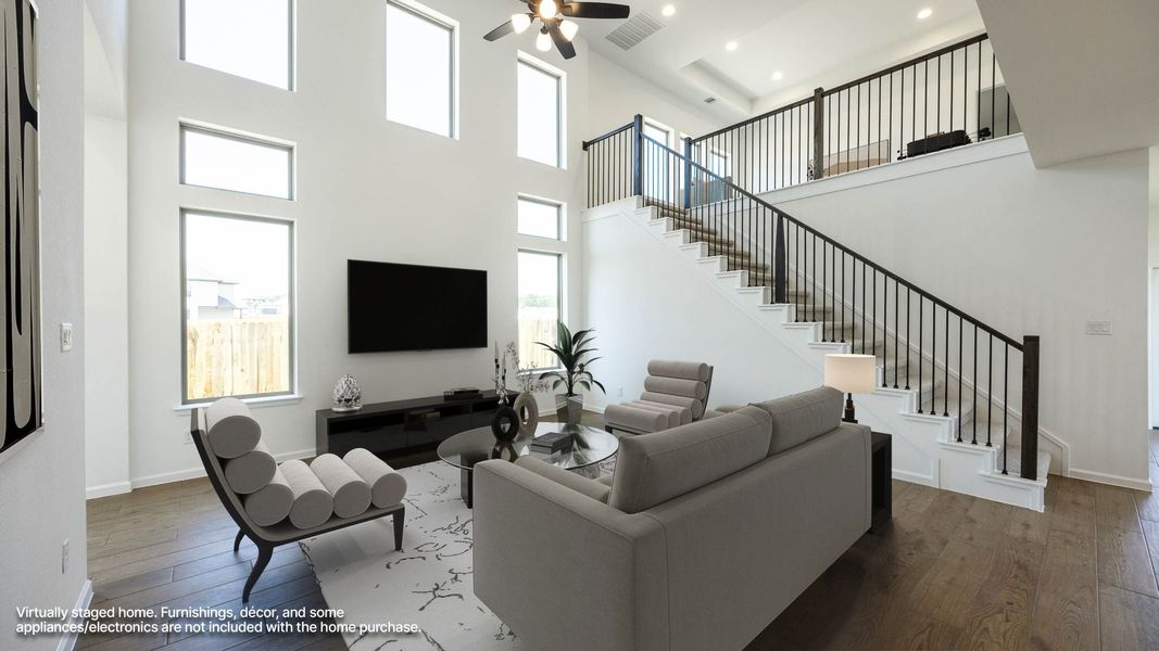 Furnished interior view inside a new home in Santa Rita Ranch - Tierra Rosa, Liberty Hill (Image 6).